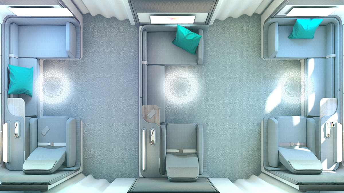 aviation，hotel，Interior design，Asian airline，