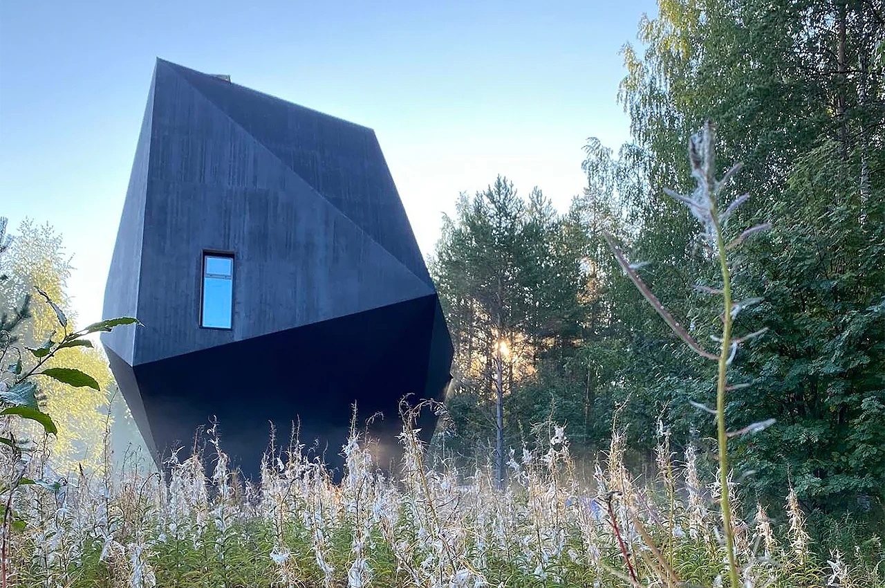 室内设计，建筑，陨石，森林小屋，