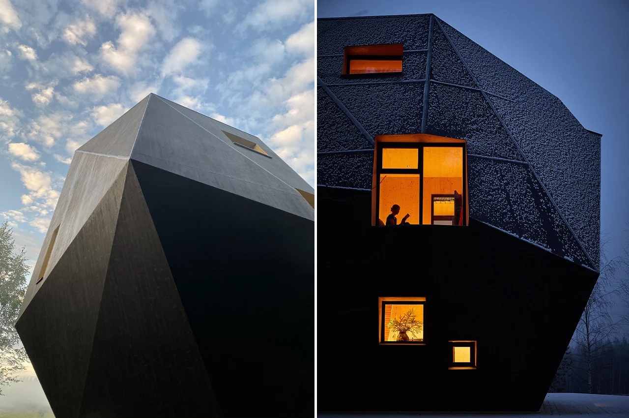 Interior design，Architecture，Meteorite，Forest House ，