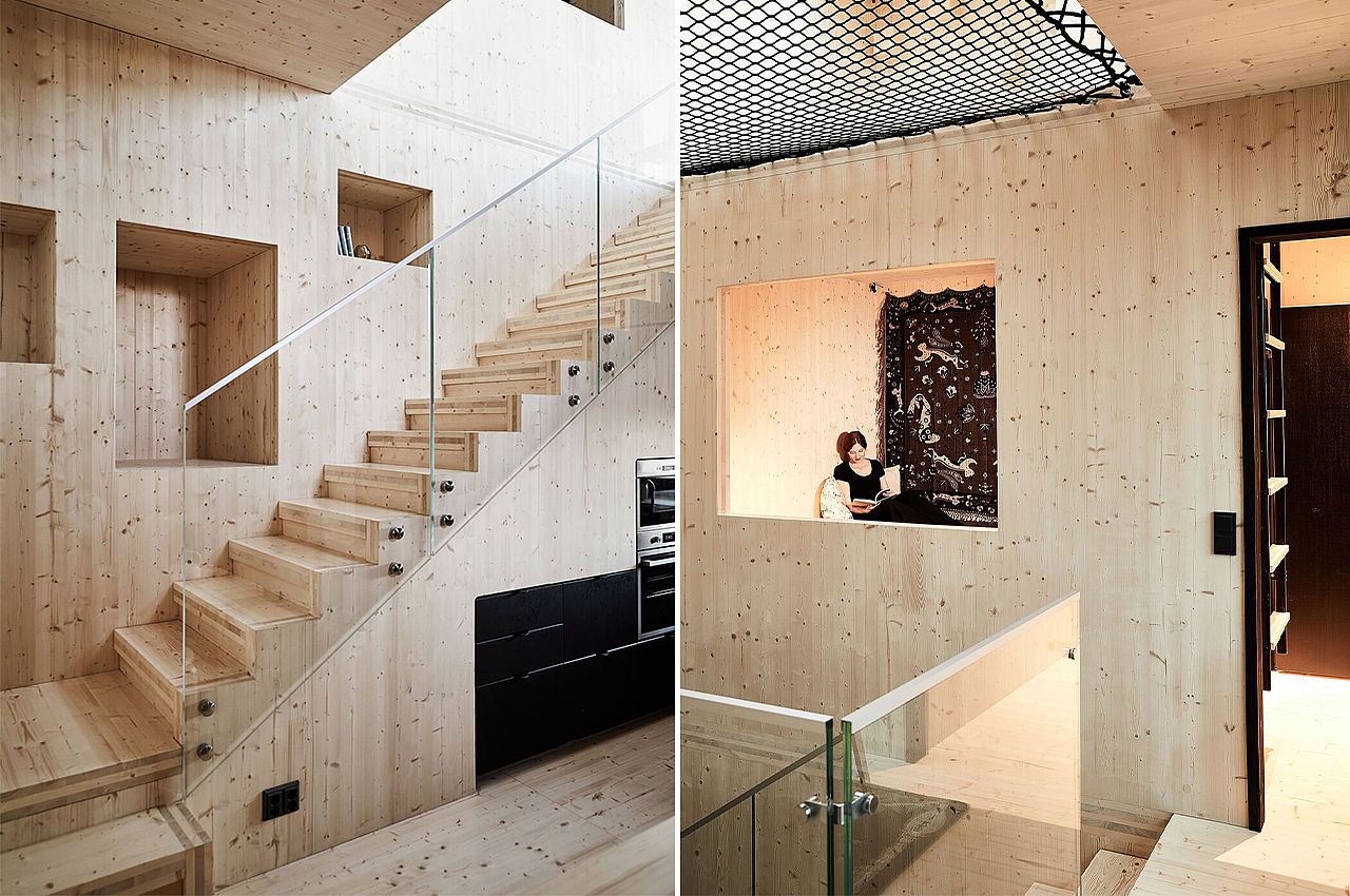 Interior design，Architecture，Meteorite，Forest House ，