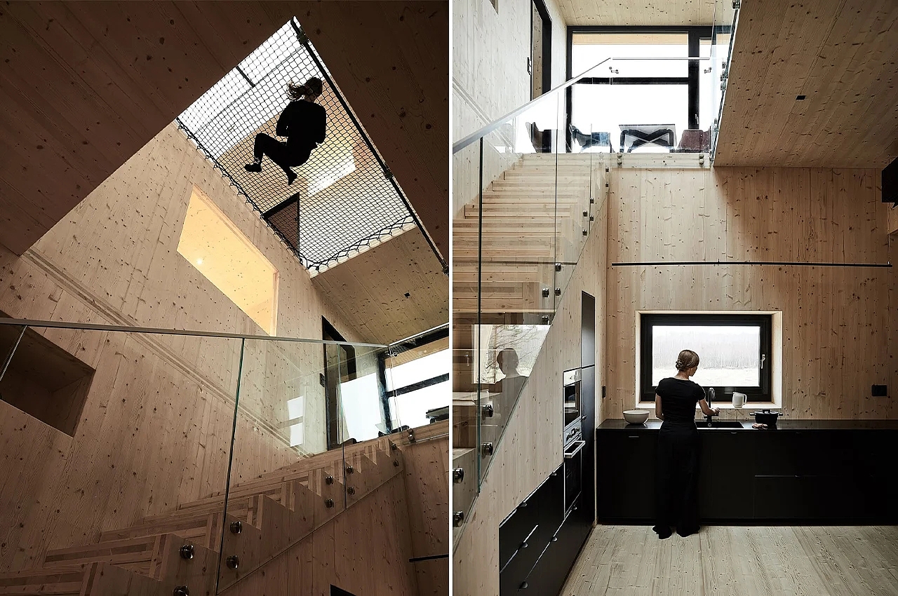 Interior design，Architecture，Meteorite，Forest House ，
