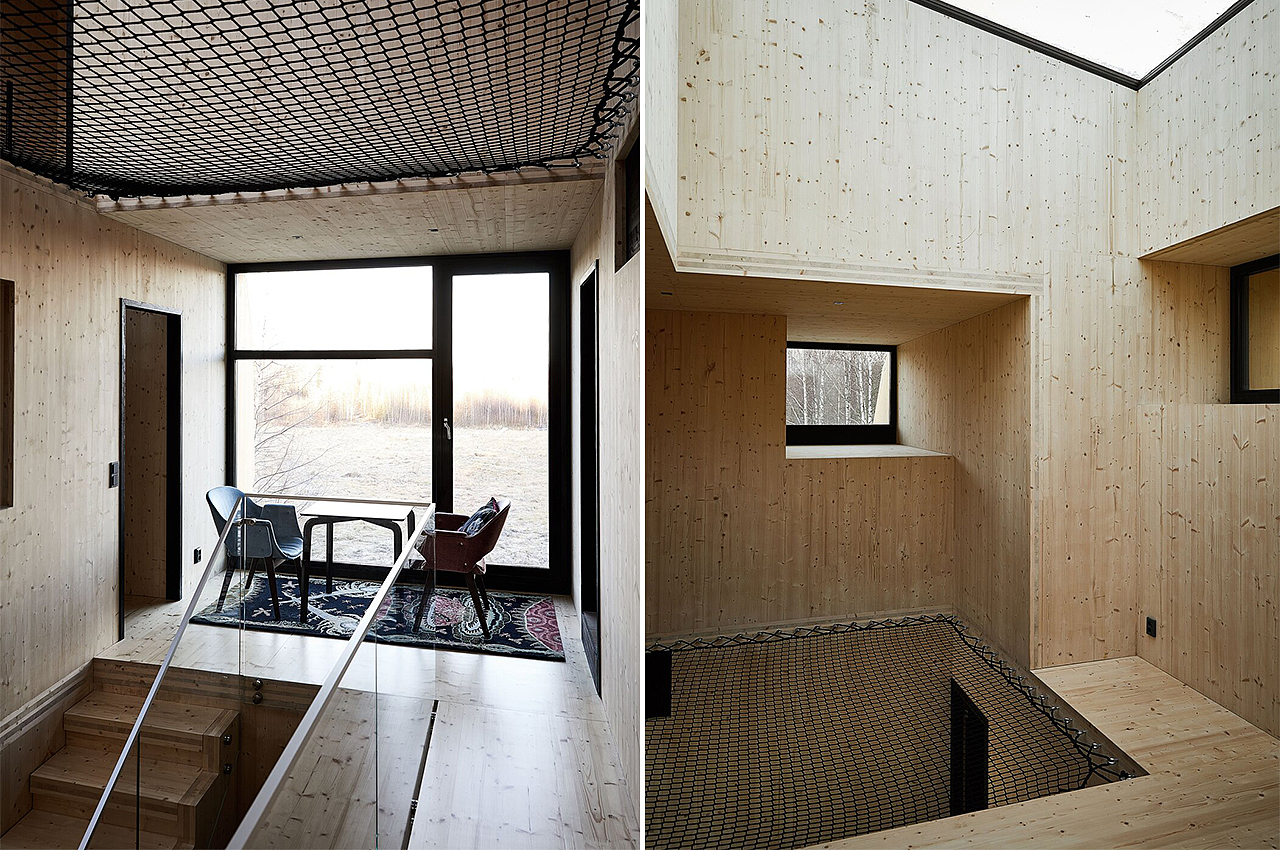 Interior design，Architecture，Meteorite，Forest House ，