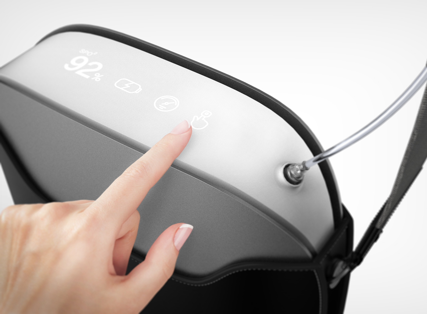 oxygen inhalator，Blood oxygen content，light，carry，