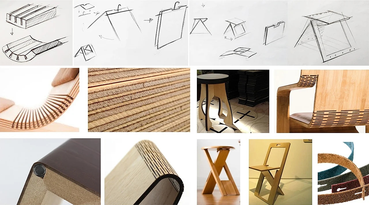 折叠椅，椅子，家具，创意，