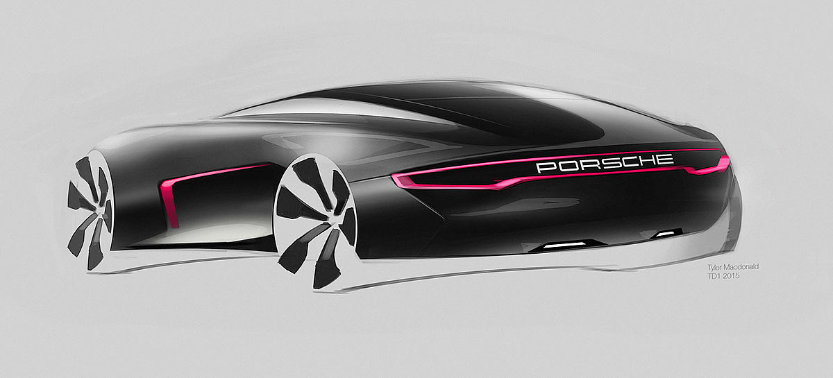 draft，Ubee ，Hand drawn，Automobile design，Tyler Macdonald，conceptual design，