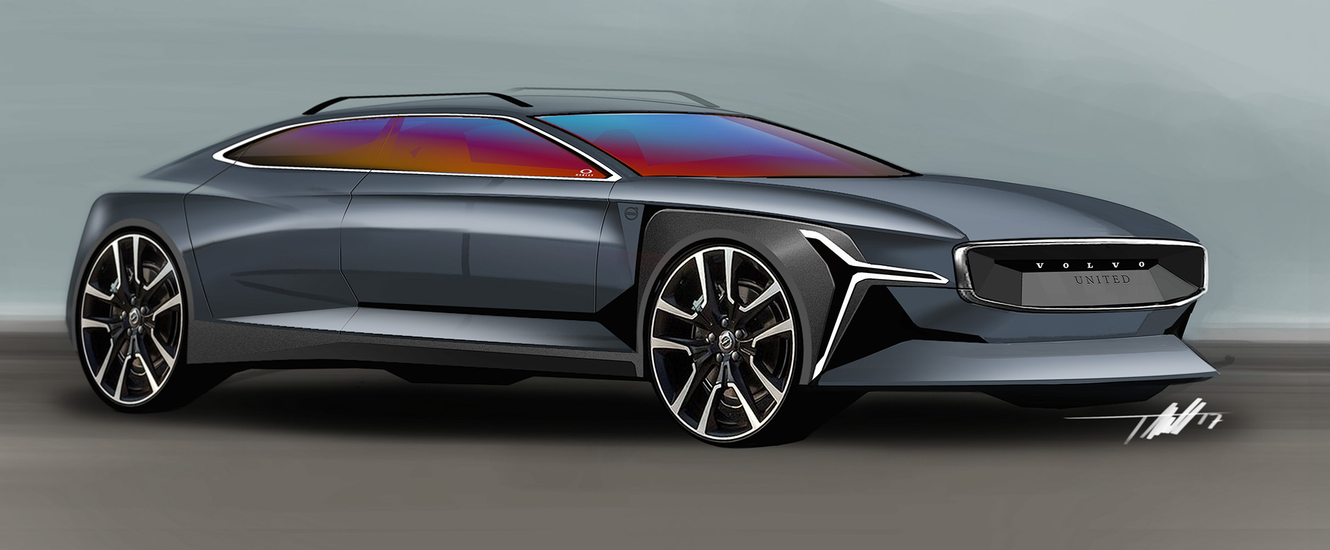 draft，Ubee ，Hand drawn，Automobile design，Tyler Macdonald，conceptual design，