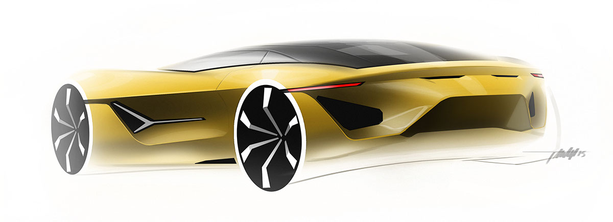 draft，Ubee ，Hand drawn，Automobile design，Tyler Macdonald，conceptual design，
