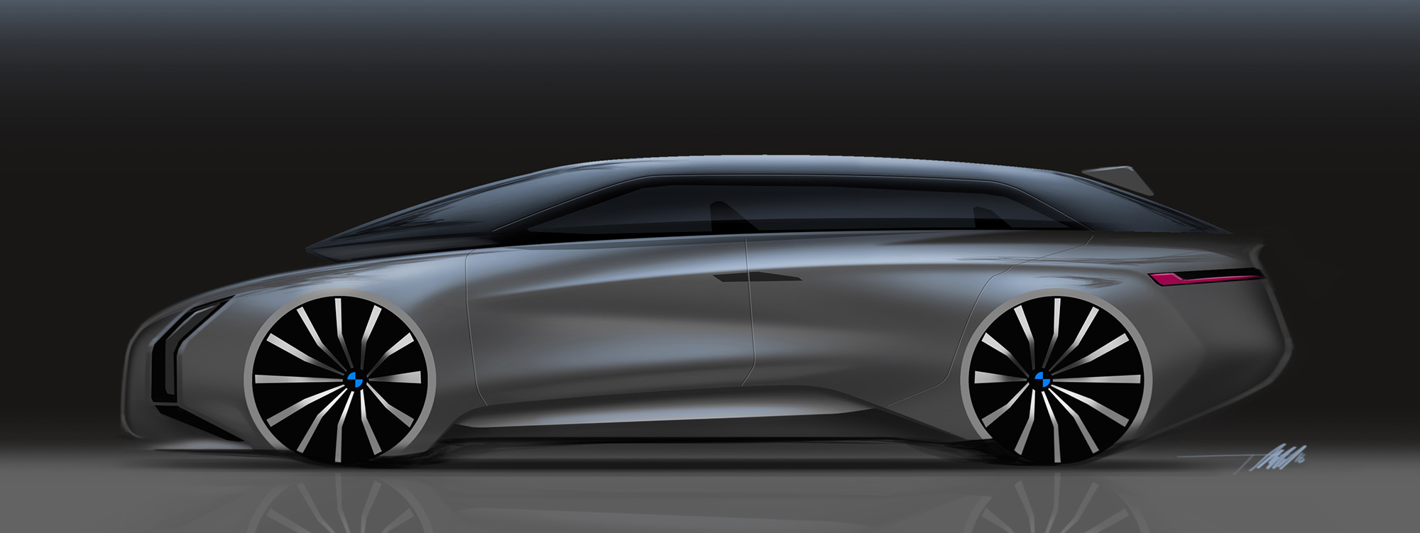 draft，Ubee ，Hand drawn，Automobile design，Tyler Macdonald，conceptual design，