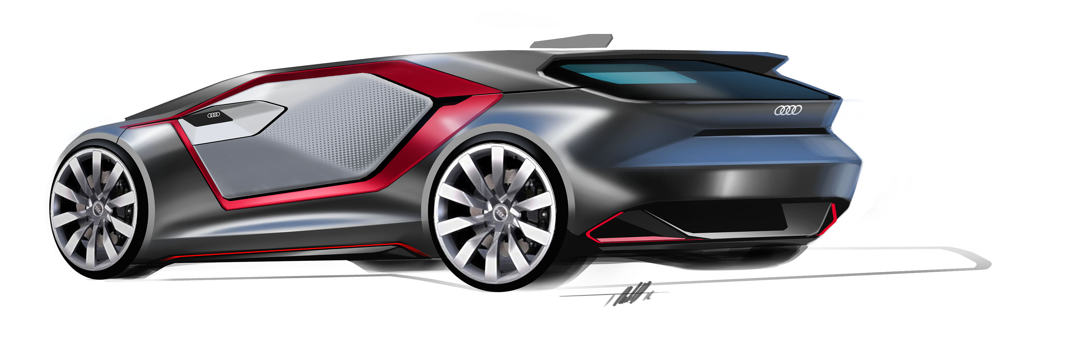 draft，Ubee ，Hand drawn，Automobile design，Tyler Macdonald，conceptual design，