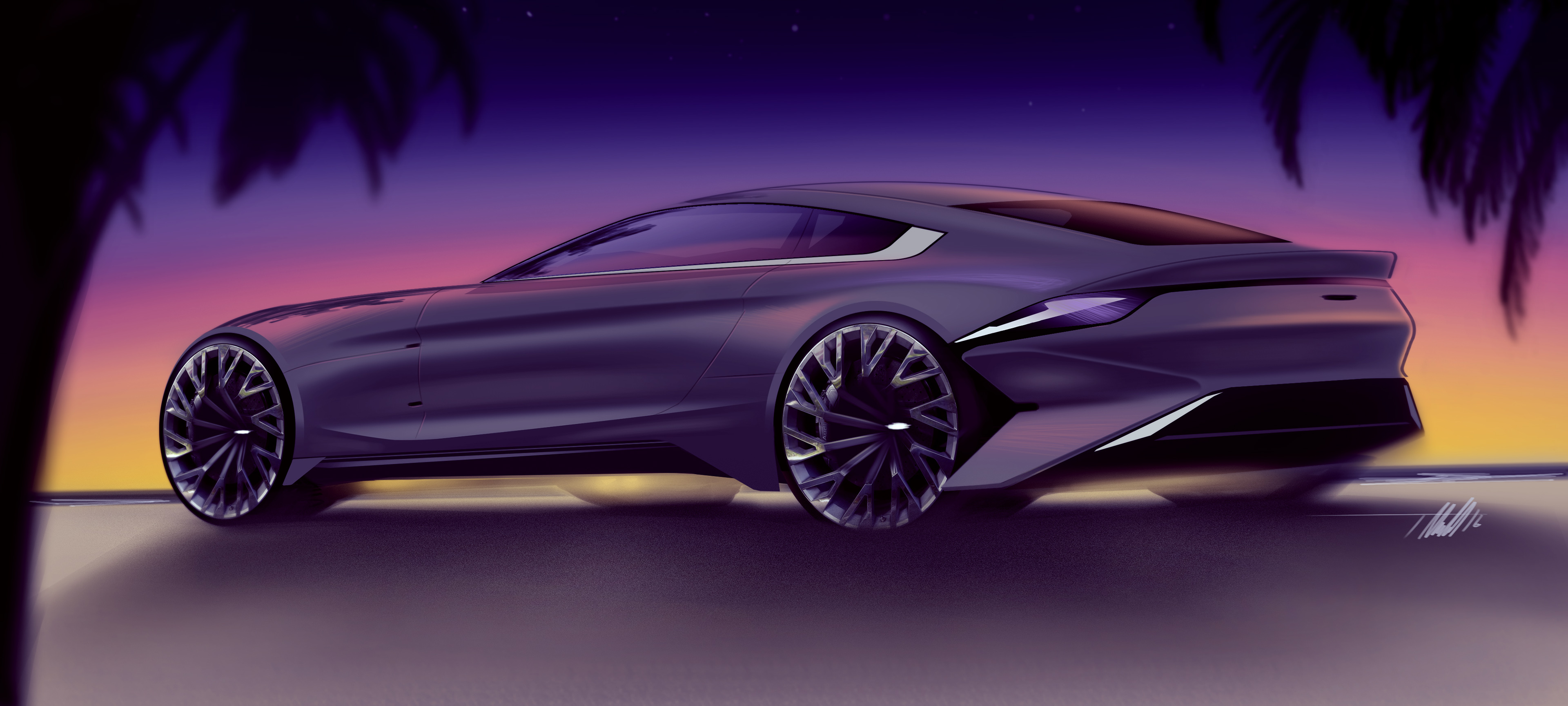 draft，Ubee ，Hand drawn，Automobile design，Tyler Macdonald，conceptual design，