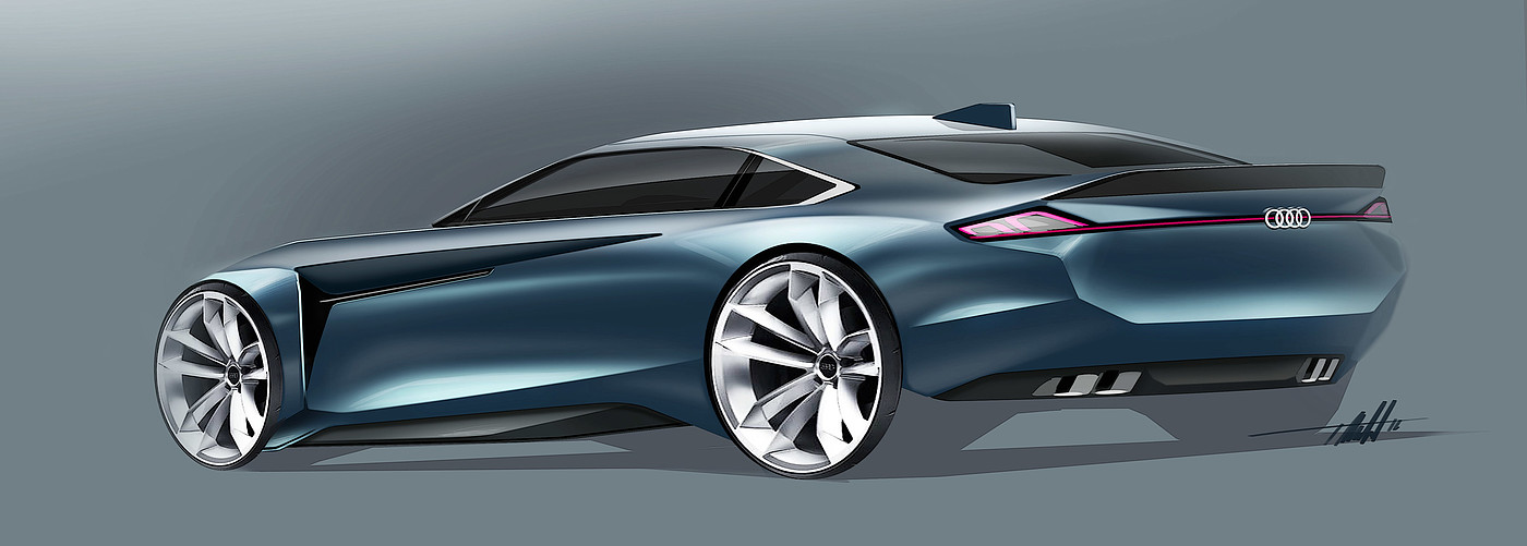 draft，Ubee ，Hand drawn，Automobile design，Tyler Macdonald，conceptual design，