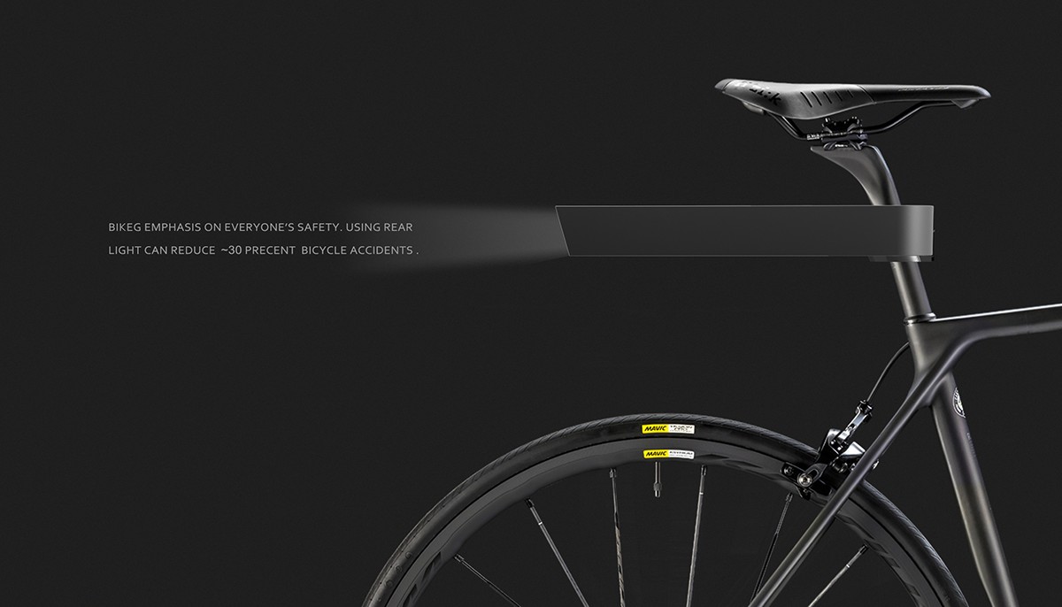 Chinese designer，Kinsey Yu，Bicycle，lock，Taillight，