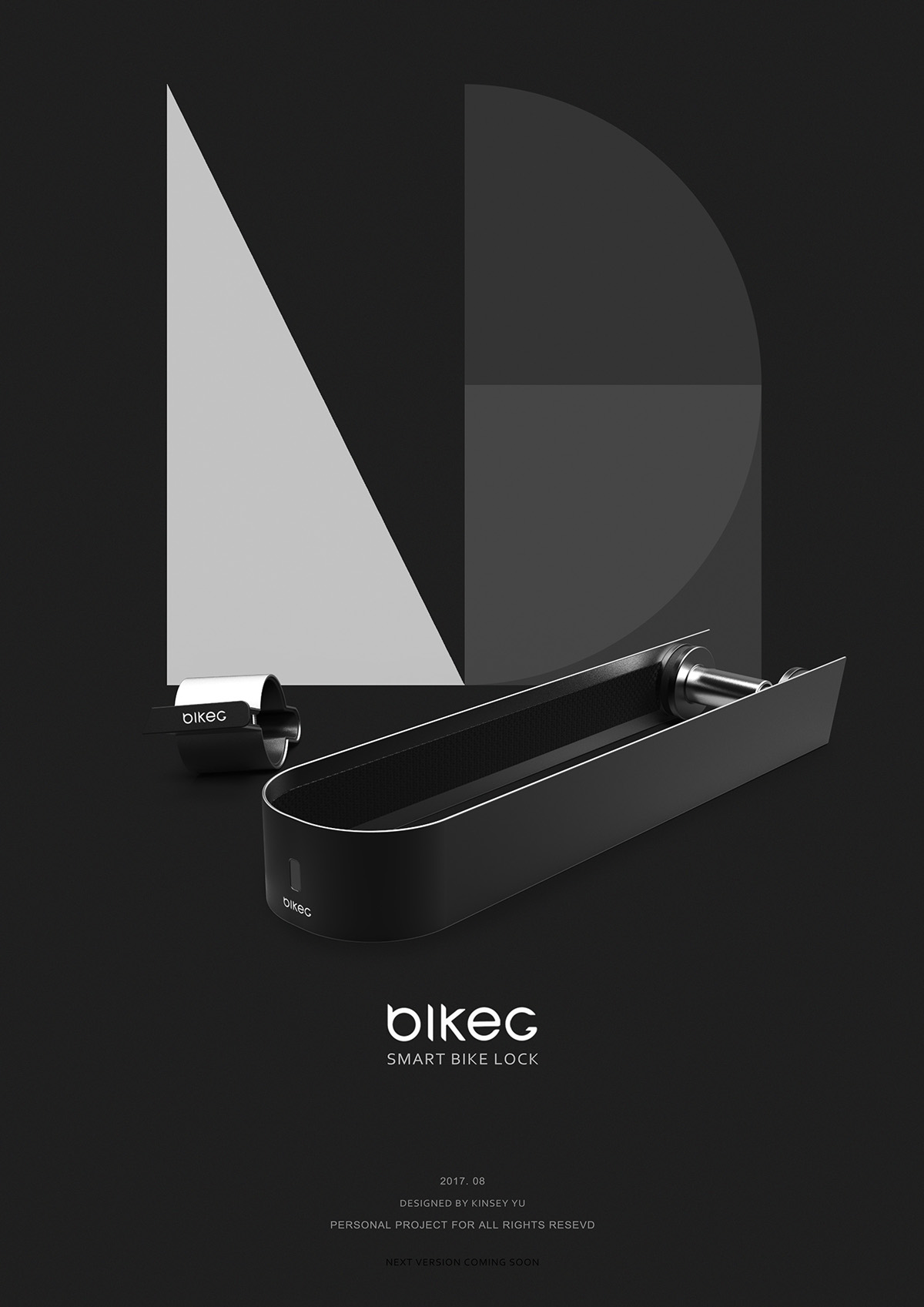 Chinese designer，Kinsey Yu，Bicycle，lock，Taillight，