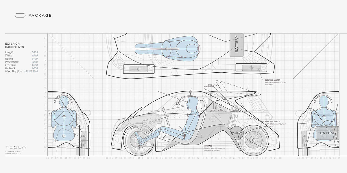 交通，汽车，概念，设计，模型，特斯拉，