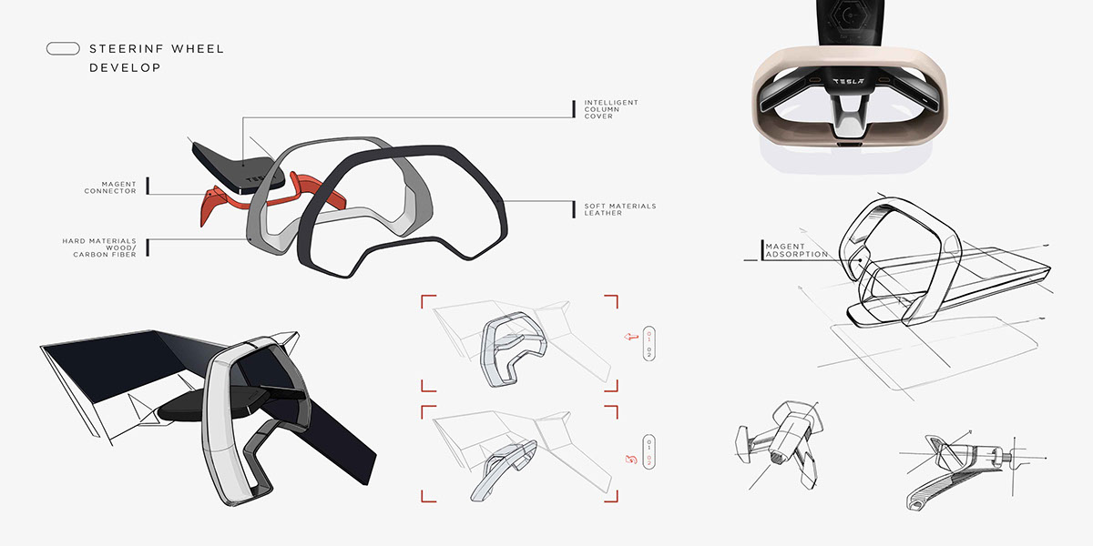 traffic，automobile，concept，Design，Model，Tesla，