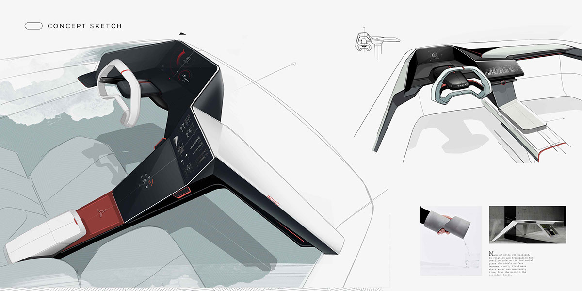 traffic，automobile，concept，Design，Model，Tesla，