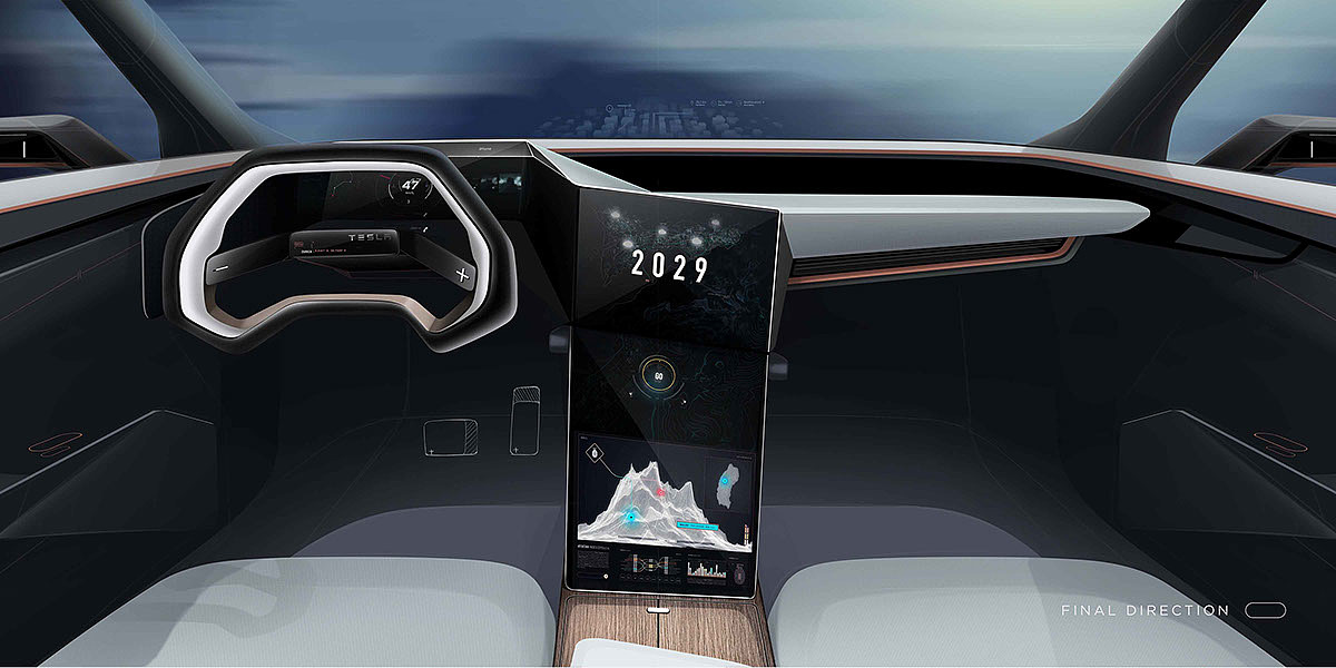 traffic，automobile，concept，Design，Model，Tesla，
