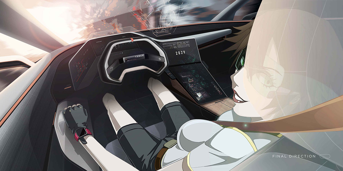 traffic，automobile，concept，Design，Model，Tesla，