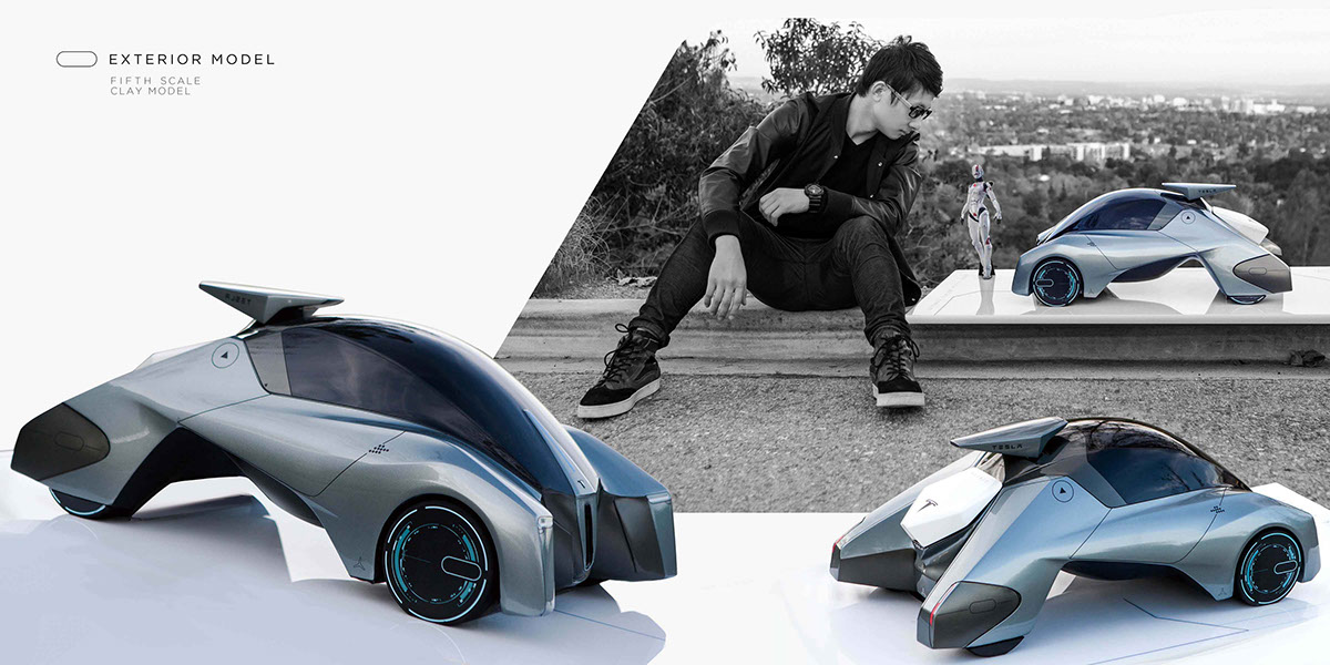 traffic，automobile，concept，Design，Model，Tesla，