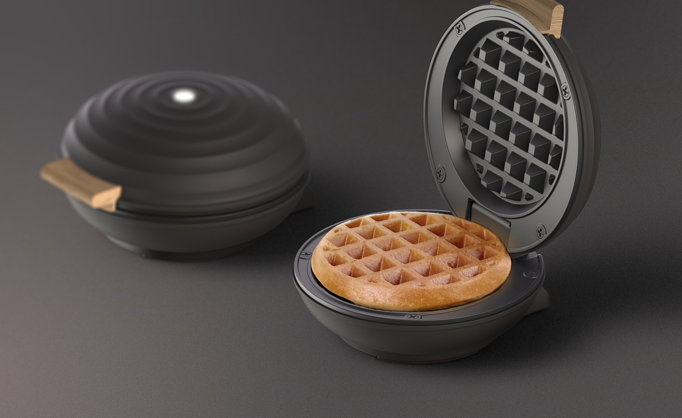 product design，Waffle Maker，an electric appliance，