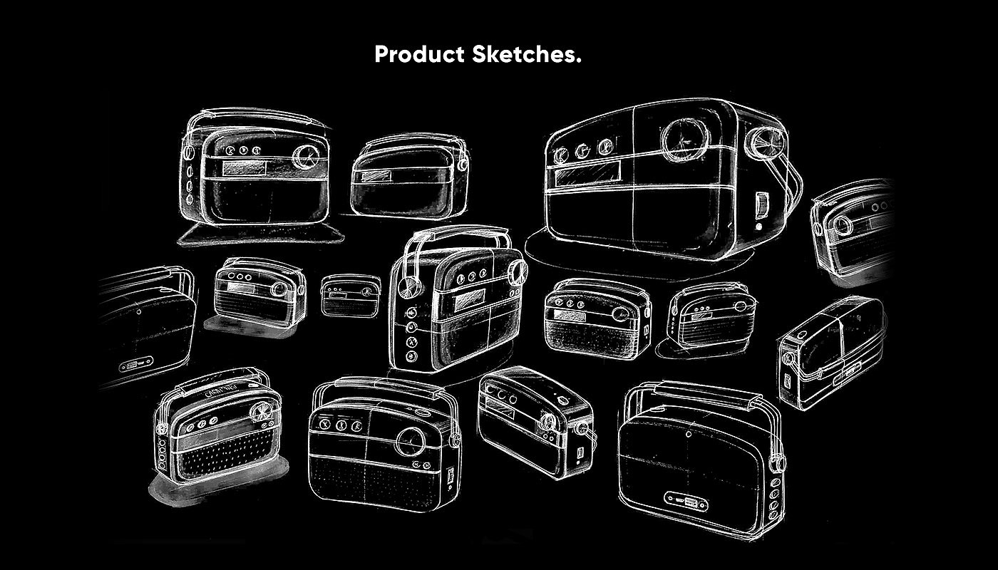 product design，radio，strong，