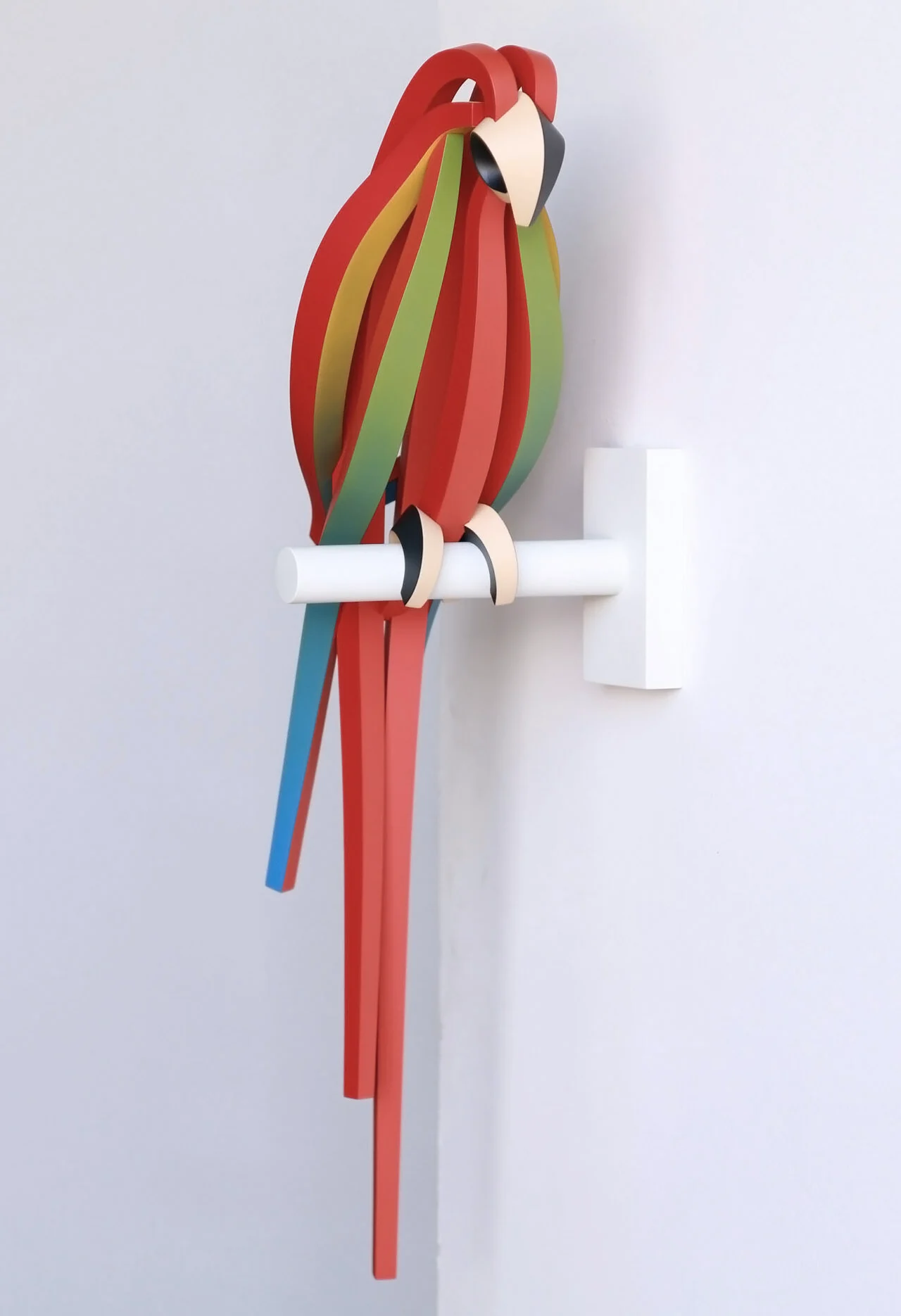 Animal sculpture，Aerial painting，resin，stainless steel，STRIPS OF COILED MET，Art，Coil metal strip，Lee Sangsoo，