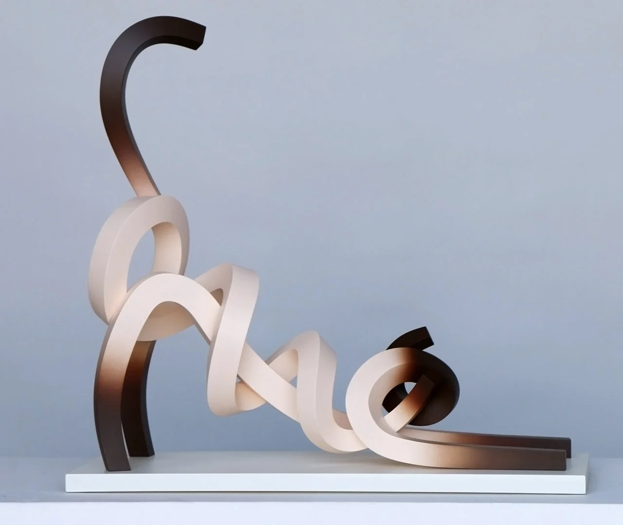 Animal sculpture，Aerial painting，resin，stainless steel，STRIPS OF COILED MET，Art，Coil metal strip，Lee Sangsoo，