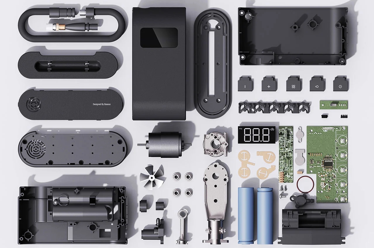 product design，Bicycle air pump，Portable，