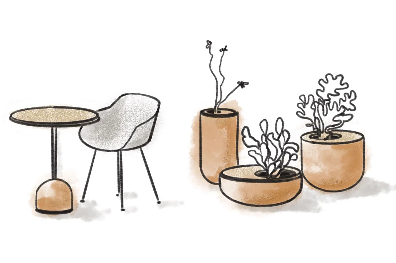 furniture，Potted flower apparatus，Flowerpot，Japanese ，Last Link，Furniture collection，