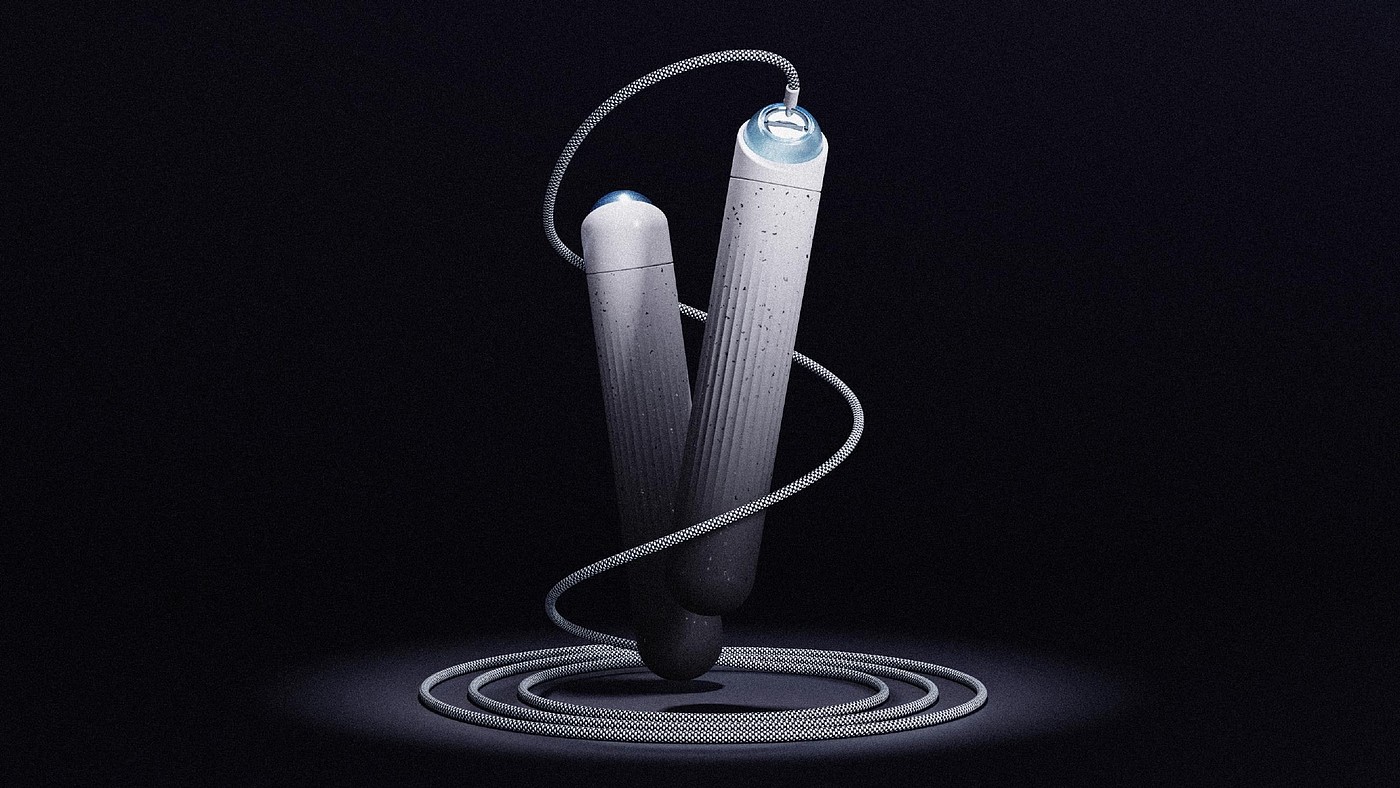 product design，sample reels，Keyshot rendering，skipping rope，Fitness Equipment，industrial design，Postgraduate entrance examination retest，