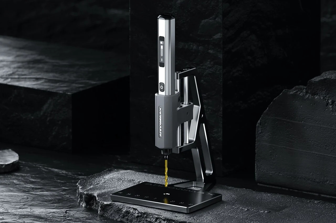 Intelligent electric drill，miniature，product design，