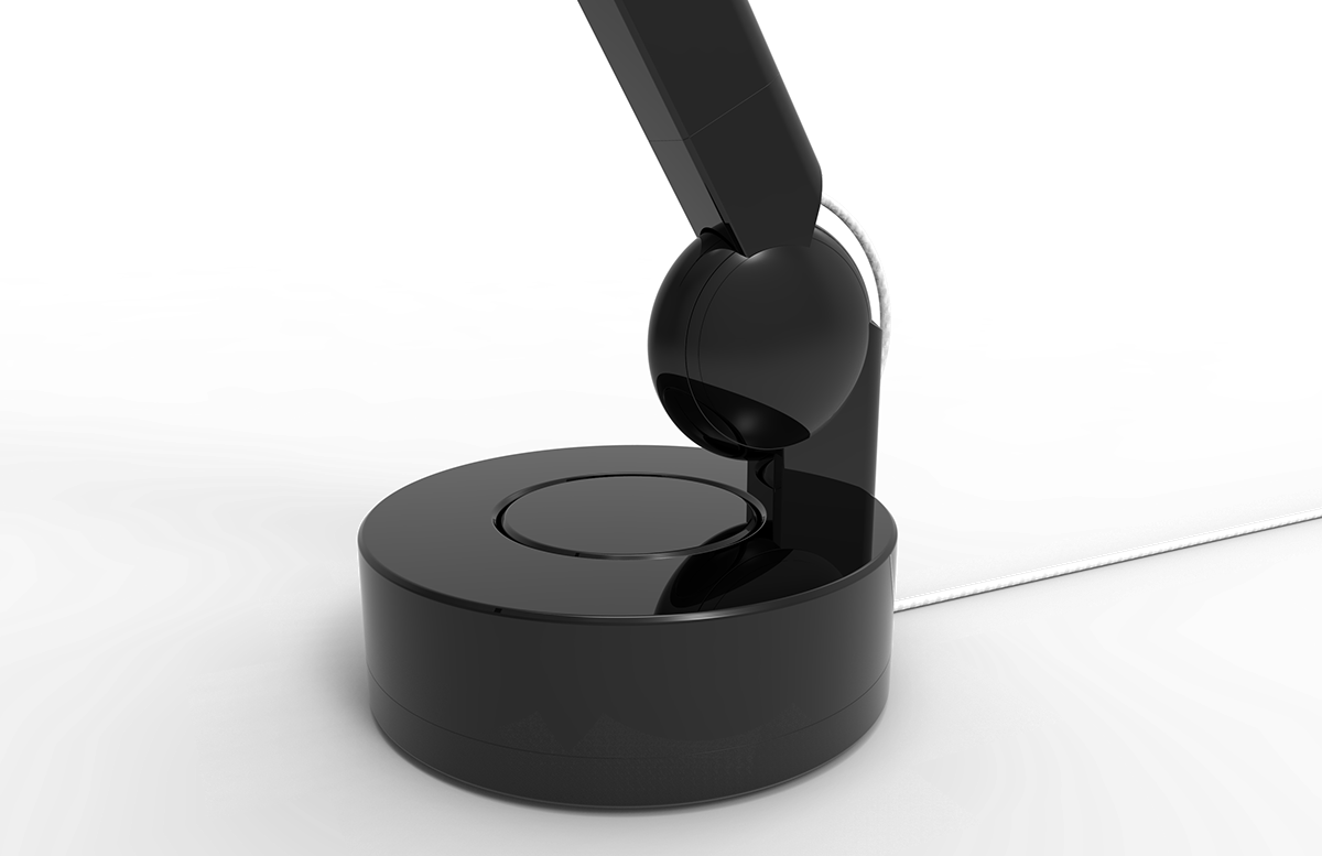 household electrical appliances，Desk lamp，360 ° rotating base，215 ° motion arm，