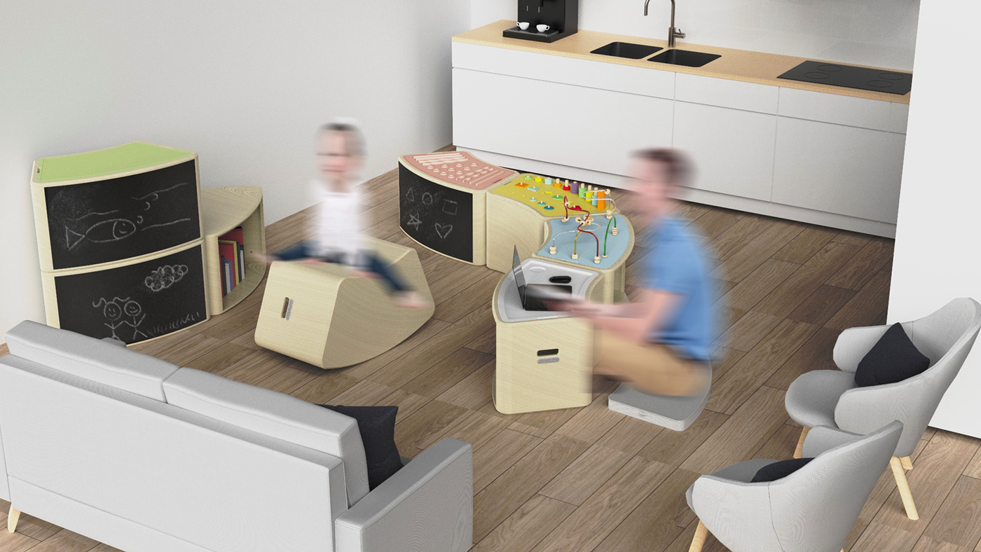 Kaya Bus，combination，Loop.，children，to work in an office，