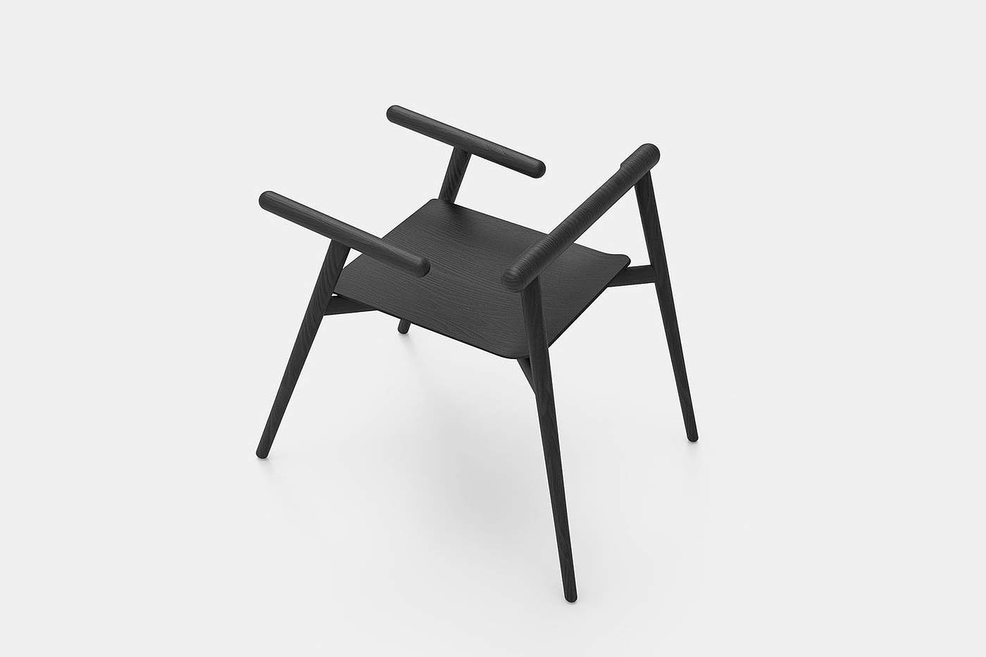 chair，chair，Leonardo Zanatta，Naga，Simplicity，black，