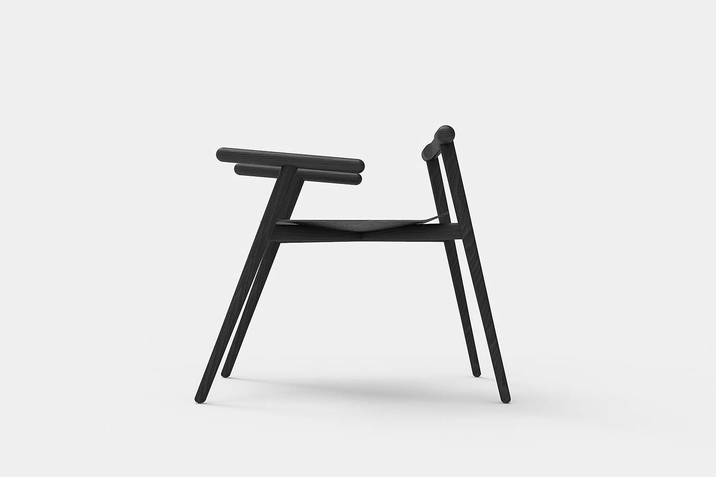 chair，chair，Leonardo Zanatta，Naga，Simplicity，black，