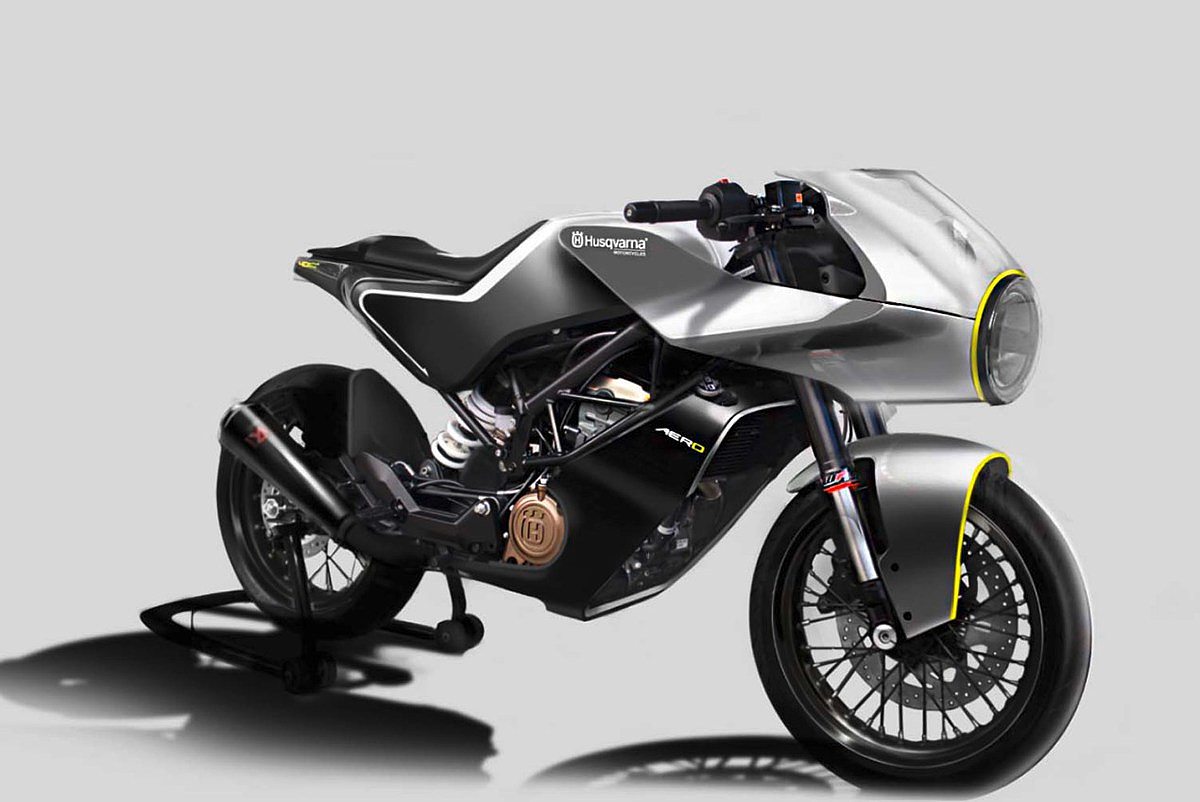 motorcycle，locomotive，Hand drawn，Husqvarna，aero，