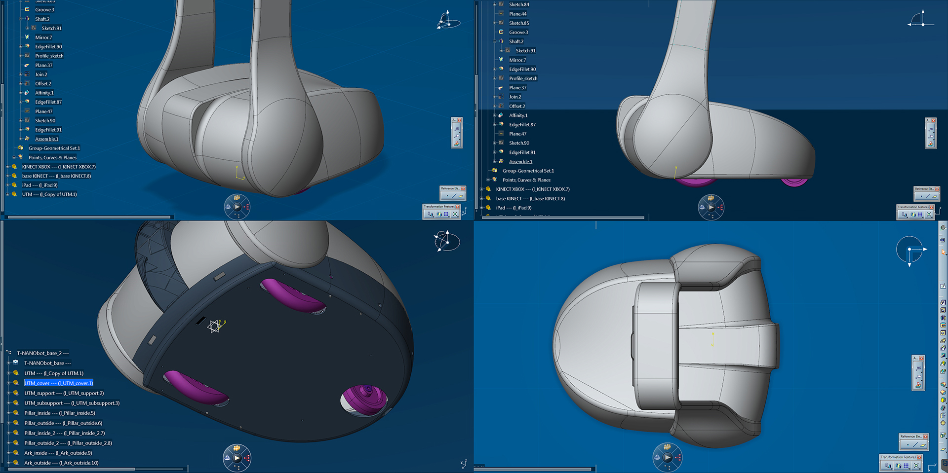 robot，design process ，modeling，sketch，material object，