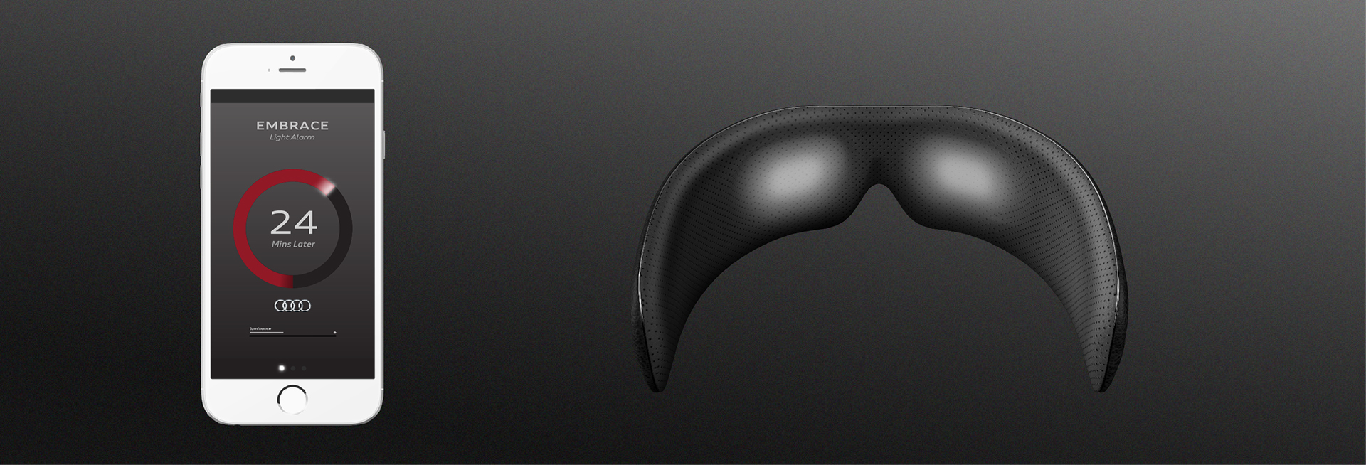 inspiration，Leatherwear，conceptual design，Audi EMBRACE，sleep mask ，audi，