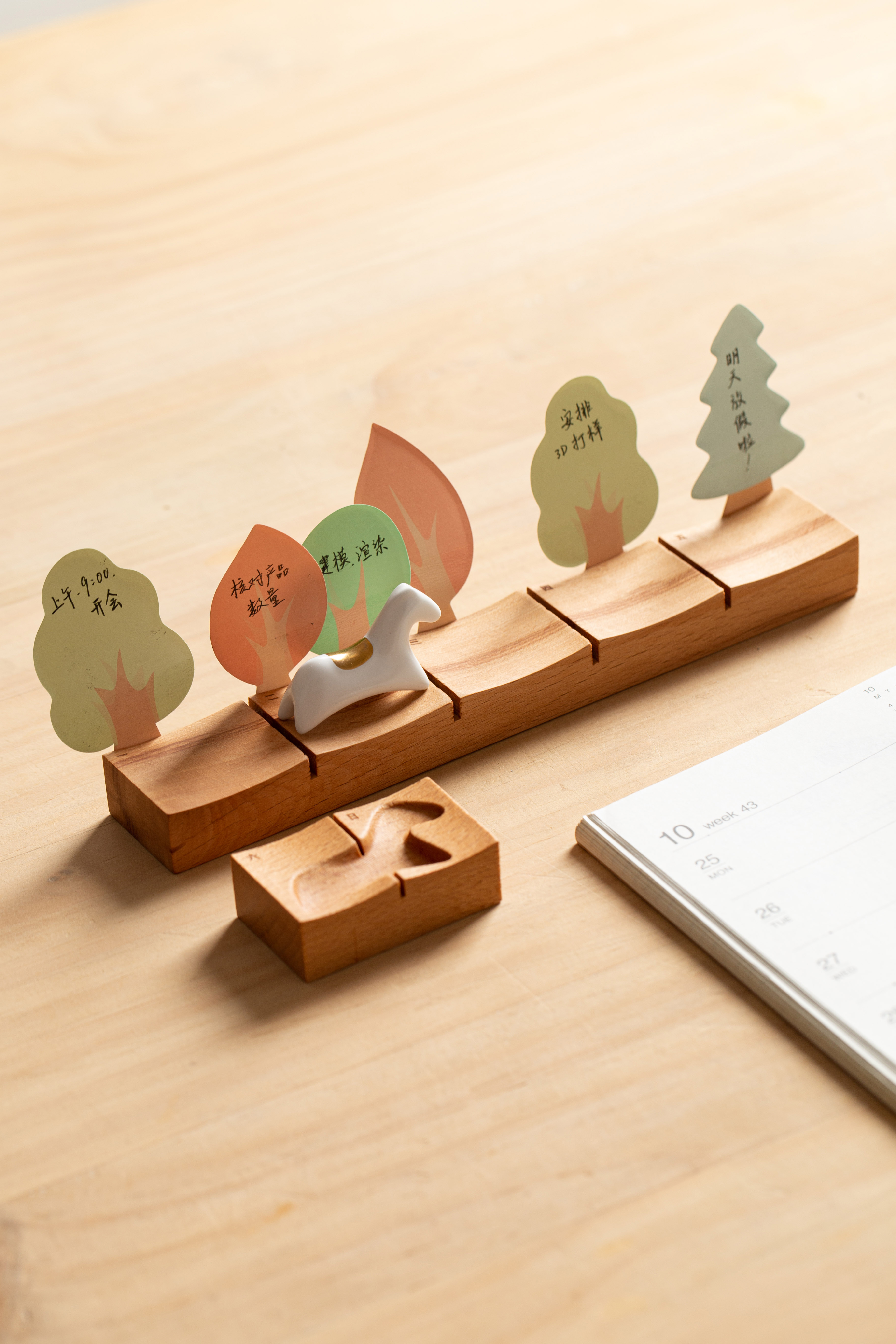 Red deer，Note，Desk calendar，