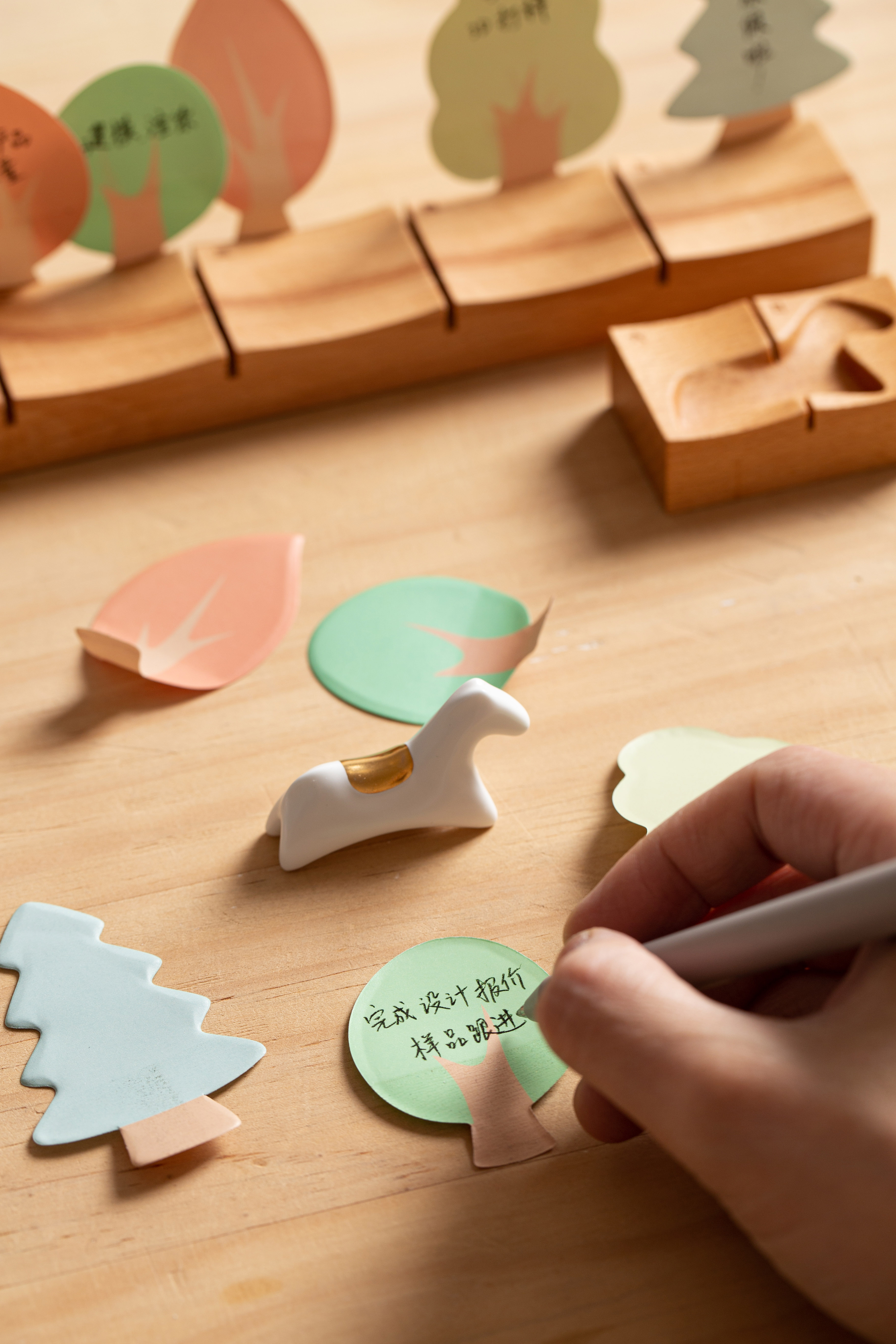 Red deer，Note，Desk calendar，