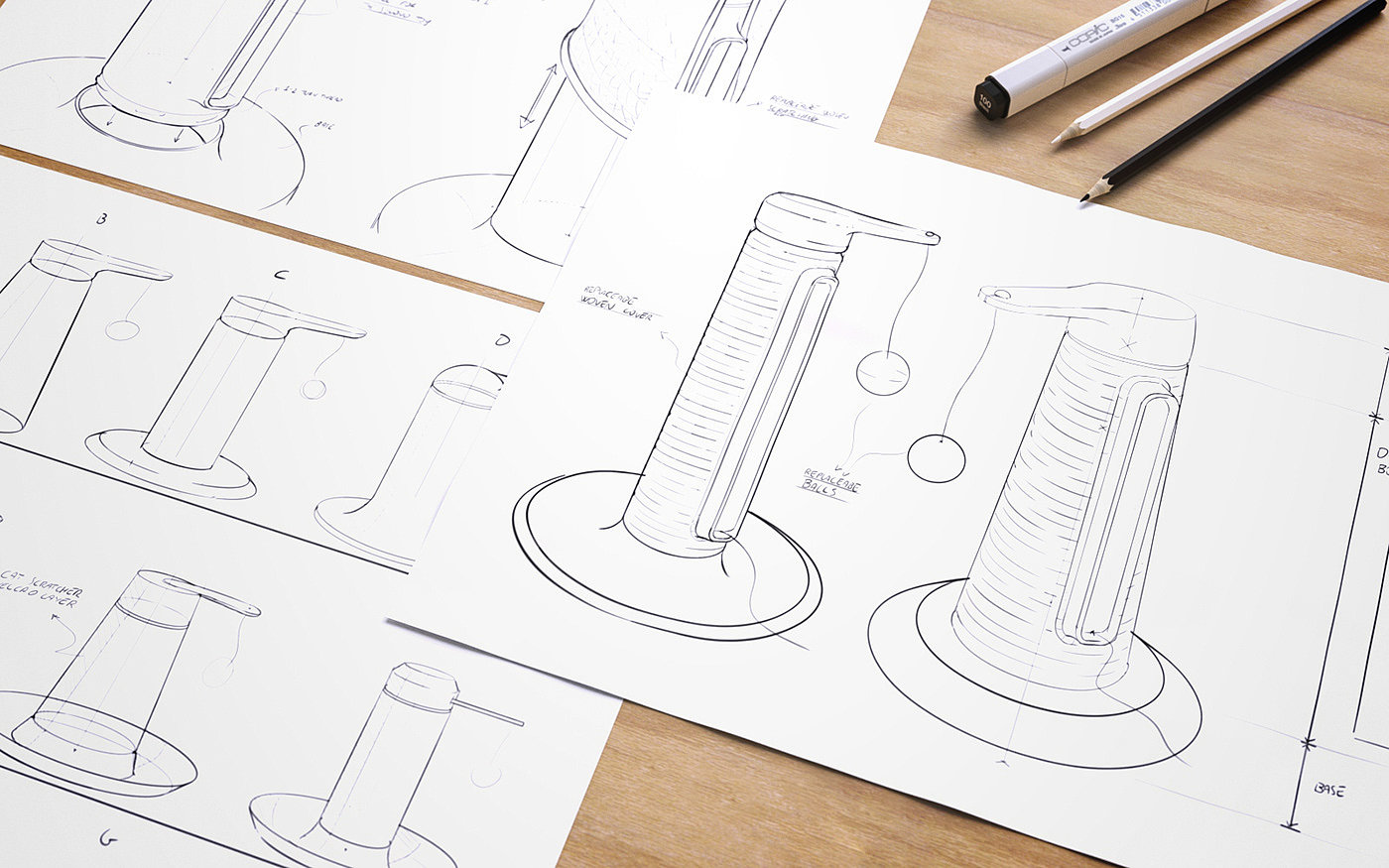 Autodesk Sketchbook，Sketch，Hand drawn，industrial design，product，