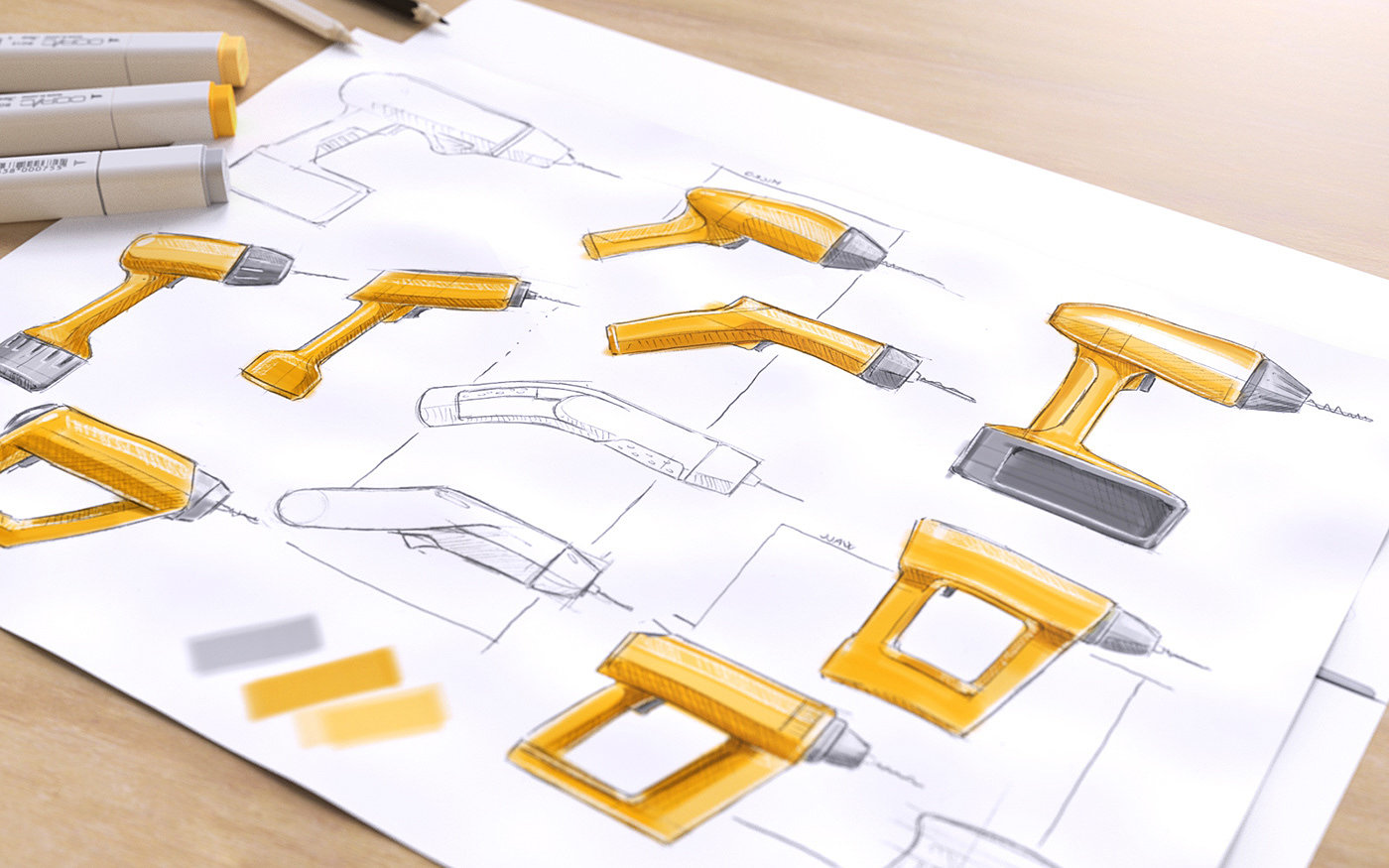 Autodesk Sketchbook，Sketch，Hand drawn，industrial design，product，