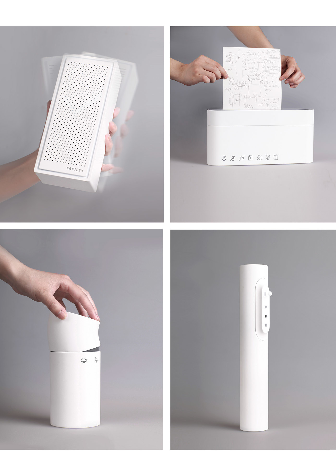 industrial design，human-computer interaction，Office products，lamp，shredder，office，