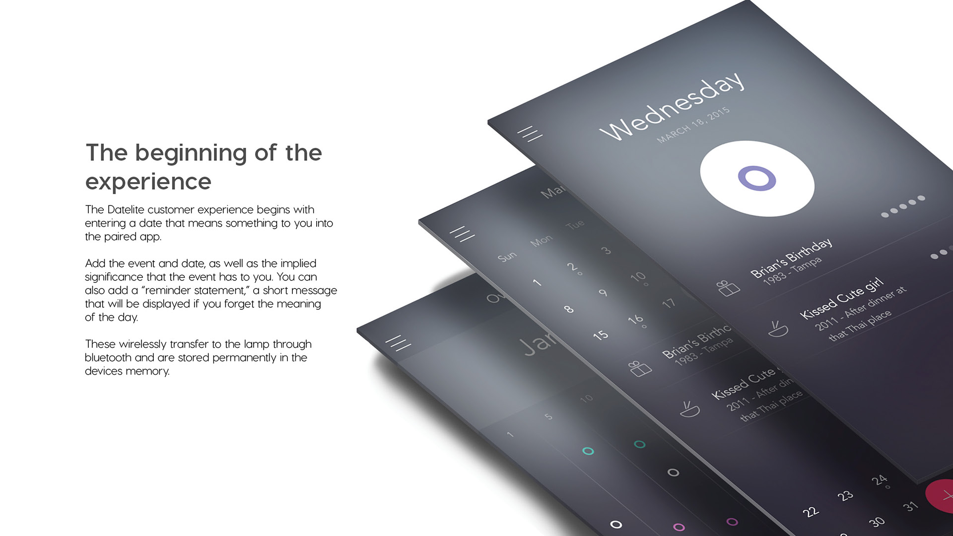 Datelite，calendar，decorate，product design，app，