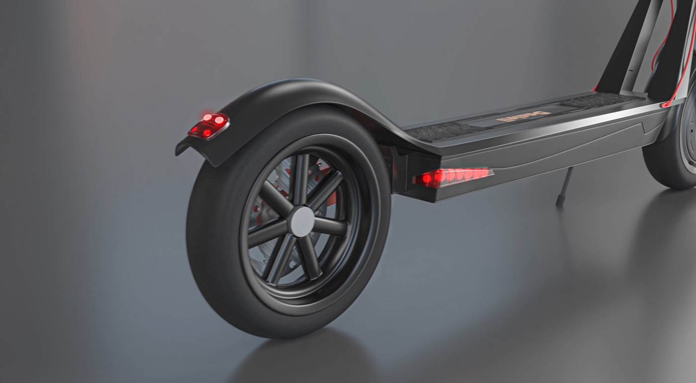 Scooter，3dsmax，Render，black，