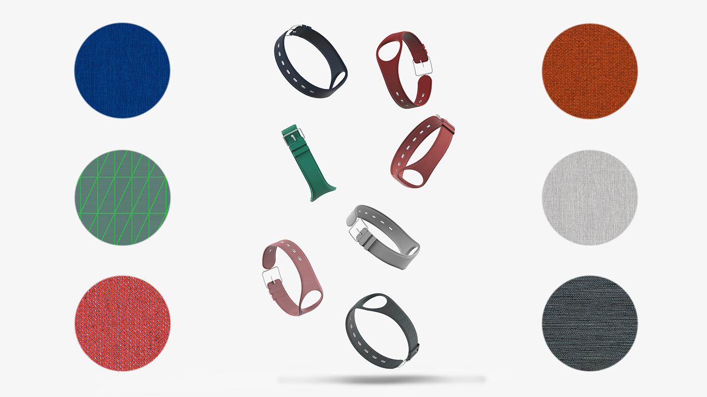 Wrist watch，fabric art，Simplicity，