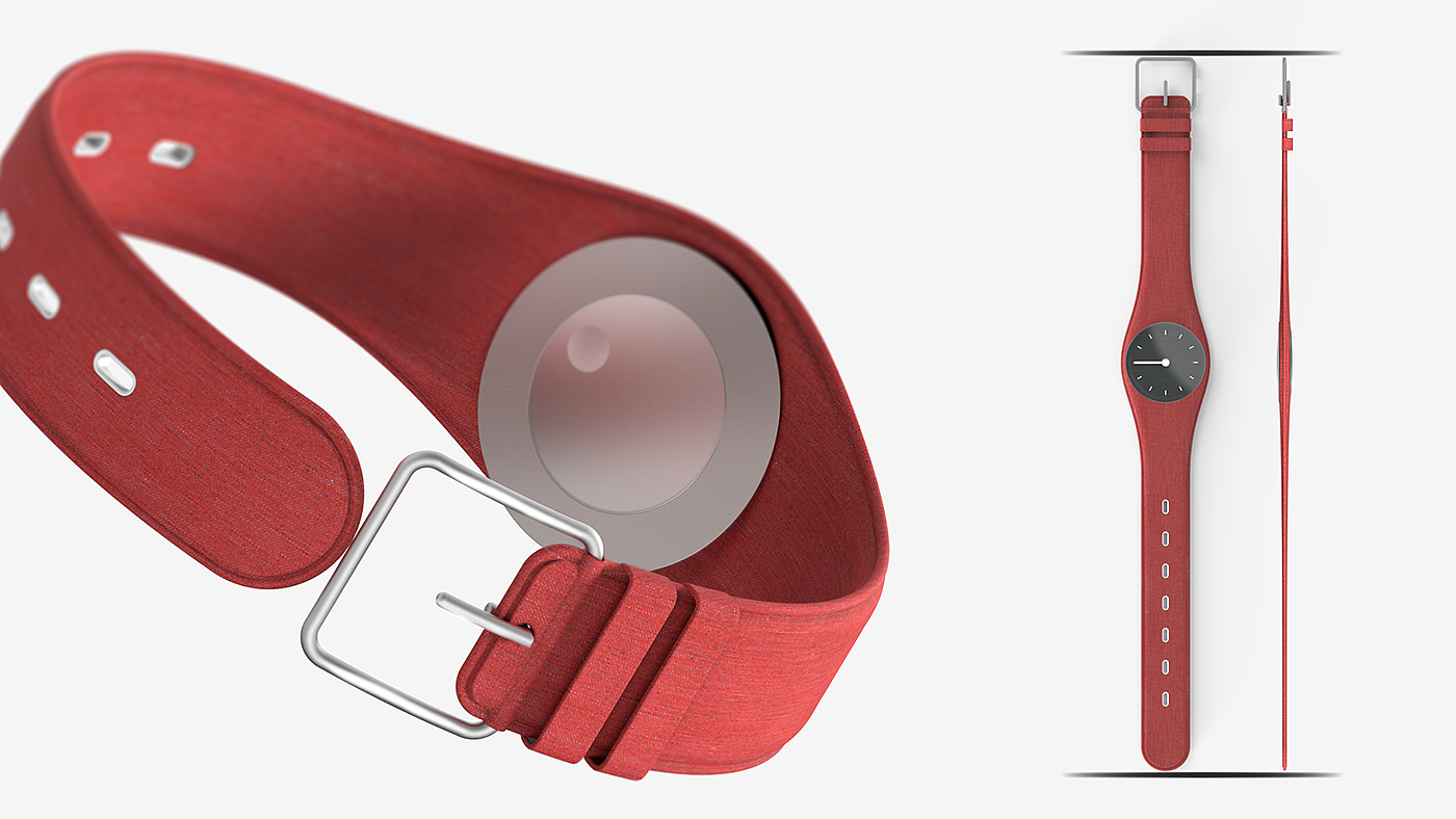Wrist watch，fabric art，Simplicity，