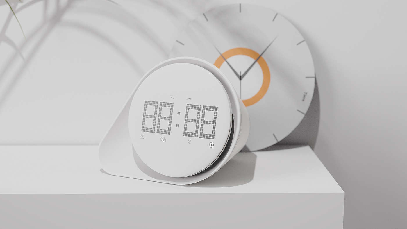 Clock，alarm clock，Digital，simple style ，Product details，product design，