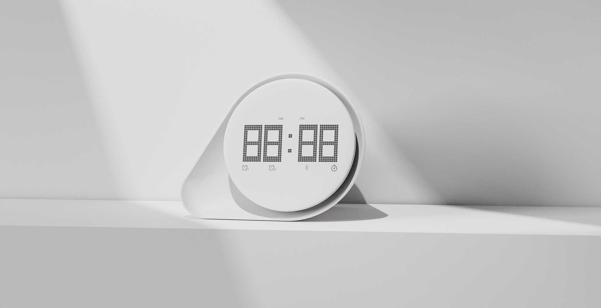 Clock，alarm clock，Digital，simple style ，Product details，product design，