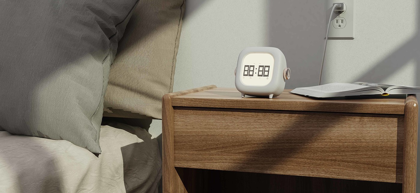 Clock，alarm clock，Digital，simple style ，Product details，product design，